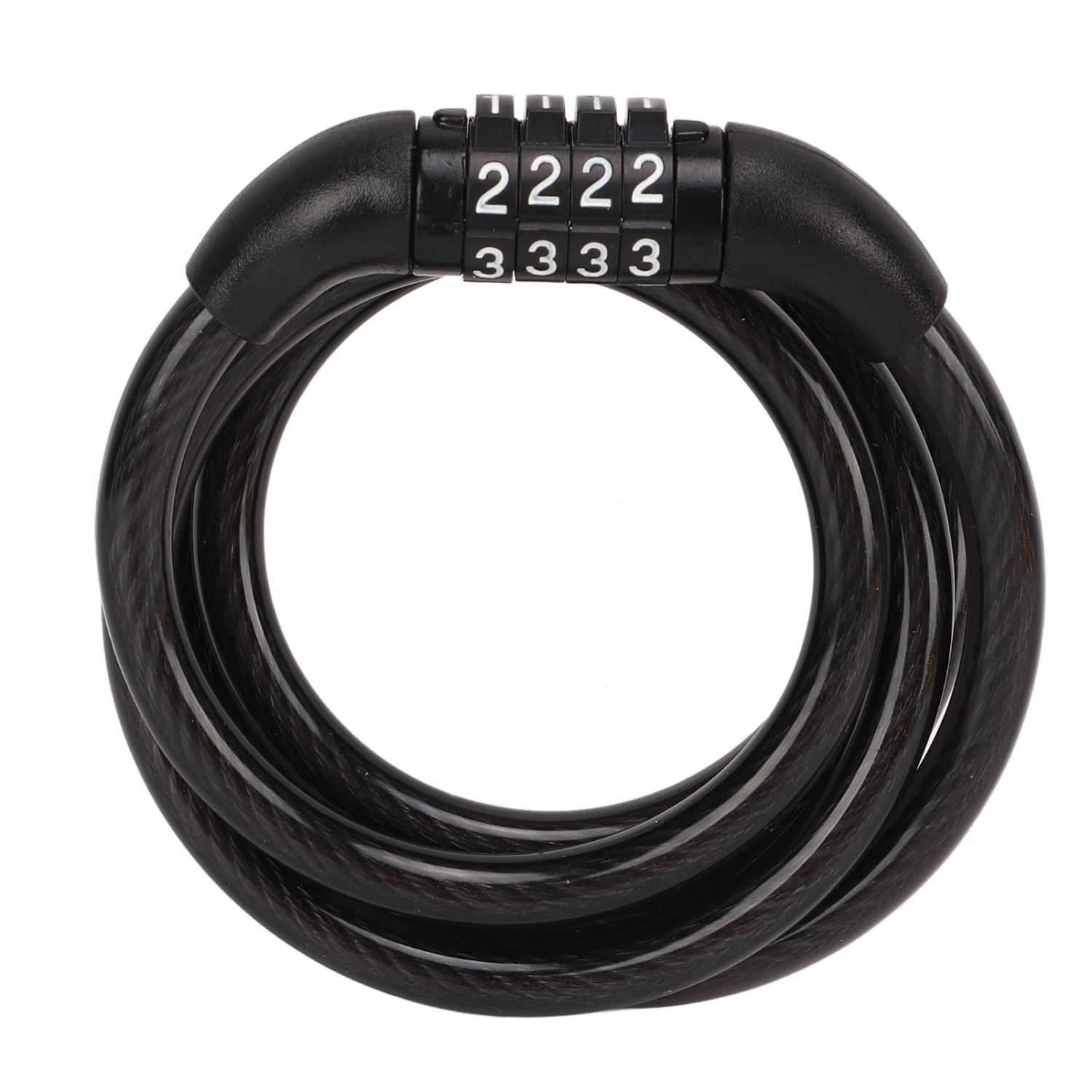 Bike Cable Lock Four Digit Combination Lock Anti Theft Bicycle Lock for Scooter Motorcycle Door Gate Fence