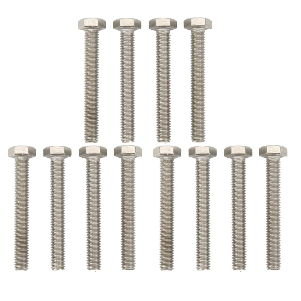 12PCS Marine Hex Socket Screw Stainless Steel High Hardness Pump Impeller Screw Bolt for Boat Repair