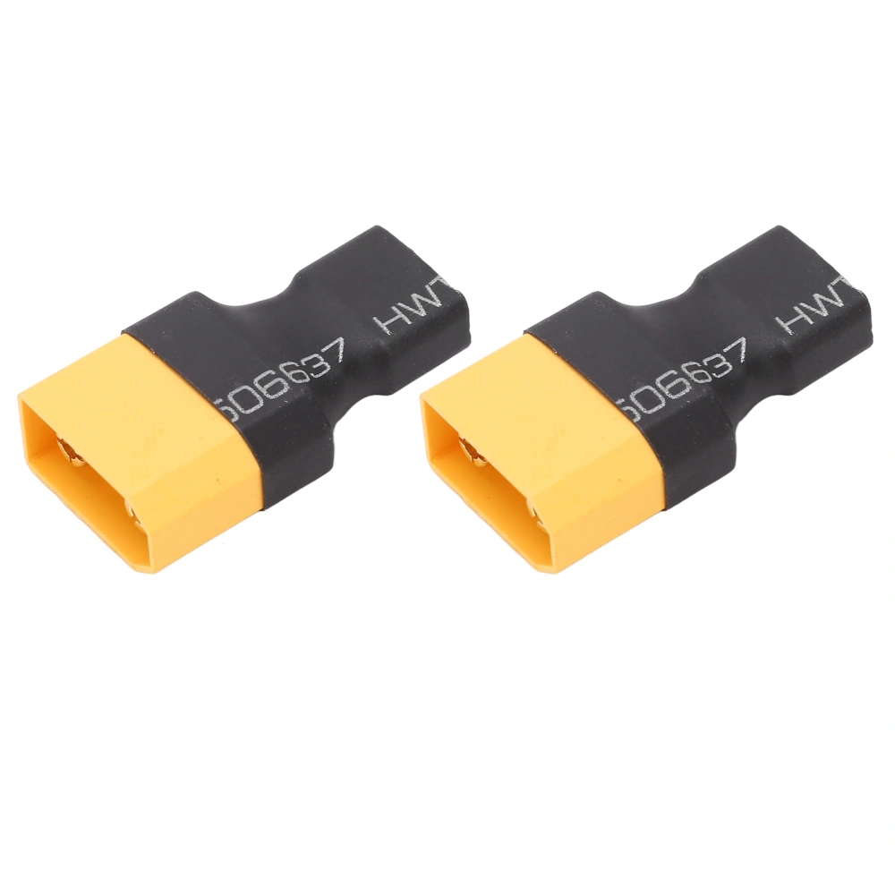 2 Pcs XT90 Male to T Female Adapter Standard XT90 Male to T Female Connector for RC Car Aircraft Ship Models