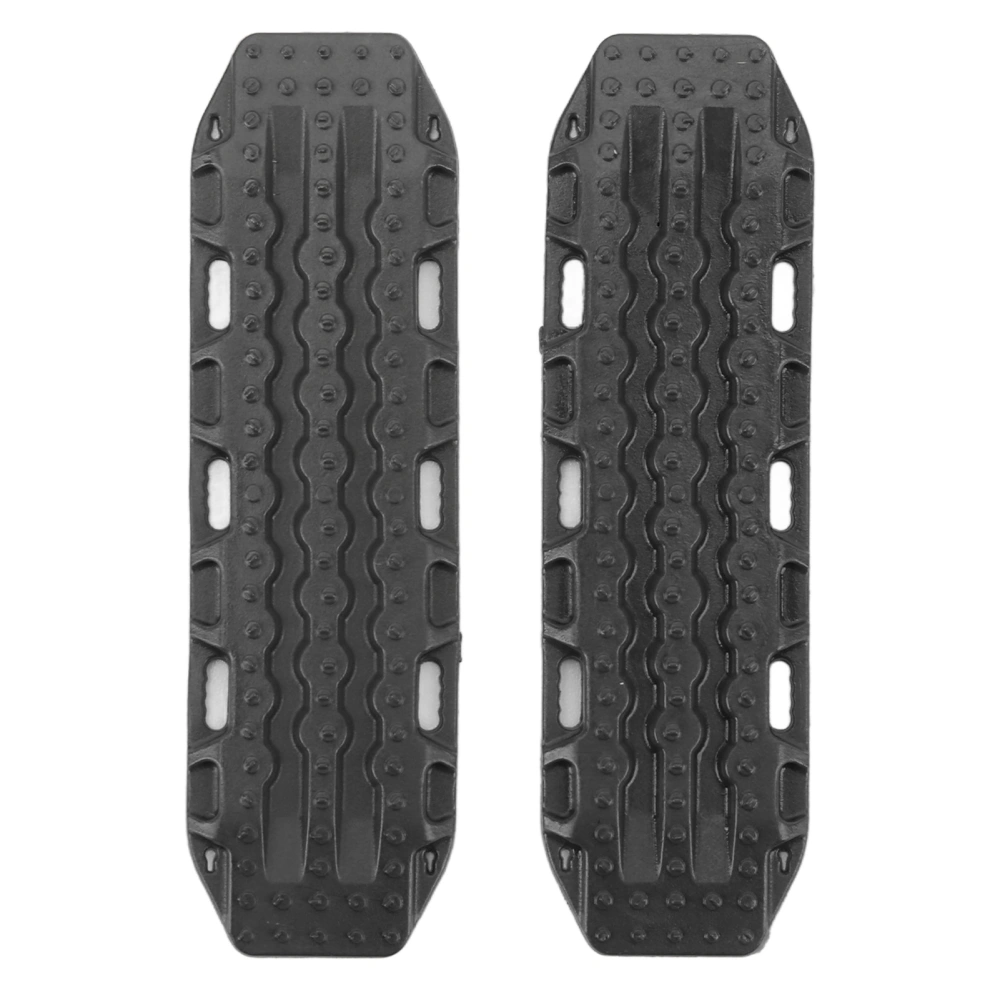 1 Pair Simulation Escape Board Plastic Sand Ladder Non Slip Escape Plate for 1/18 1/24 Scale RC Car Black