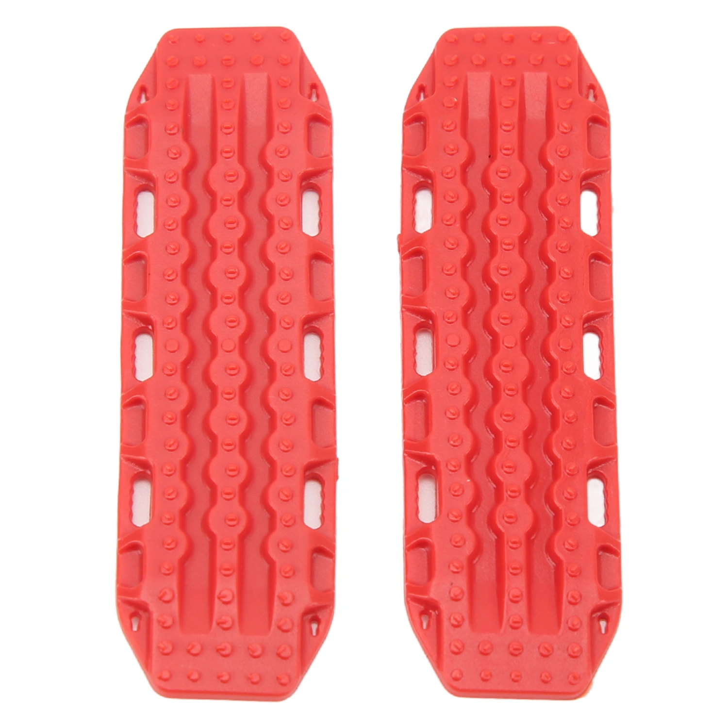 1 Pair Simulation Escape Board Plastic Sand Ladder Non Slip Escape Plate for 1/18 1/24 Scale RC Car Red
