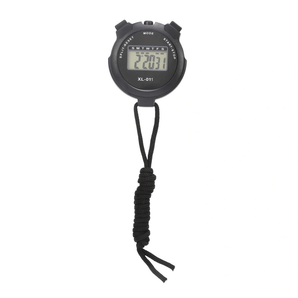 Sport Stopwatch Timer Single Row Display 2 Channel Waterproof Digital Stopwatch for Racing Swimming Badminton