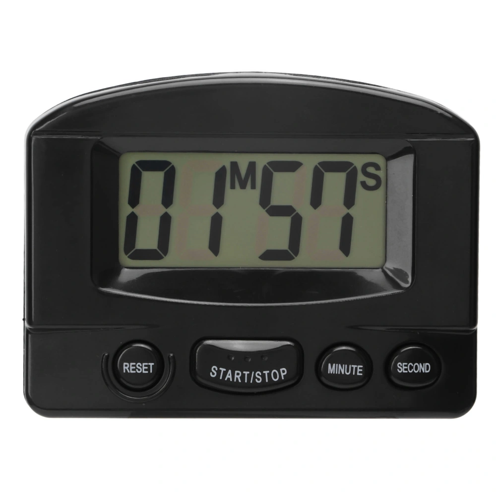 Kitchen Timer Loud Volume Time Up and Count Down Magnetic Design Multifunctional Digital Clock Timer Black