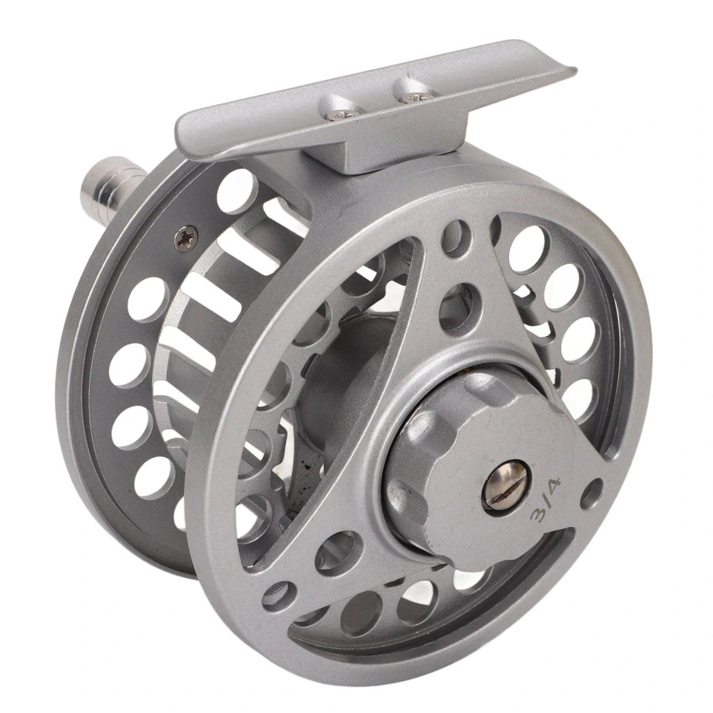 3/4 Fly Fishing Reel Full Metal Fly Reel Fishing with CNC Machined Aluminum Alloy Body Silver