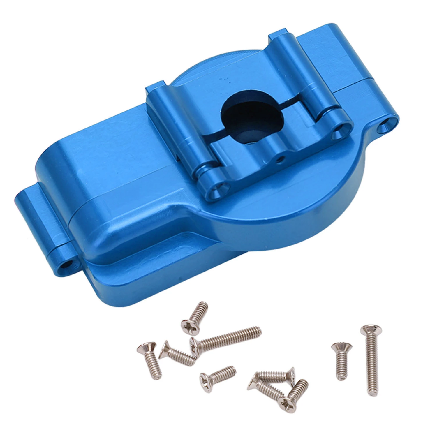Center Gearbox Housing Aluminum Alloy Upgrade Part RC Middle Gearbox Case for Traxxas LaTrax 1/18 RC Car Blue