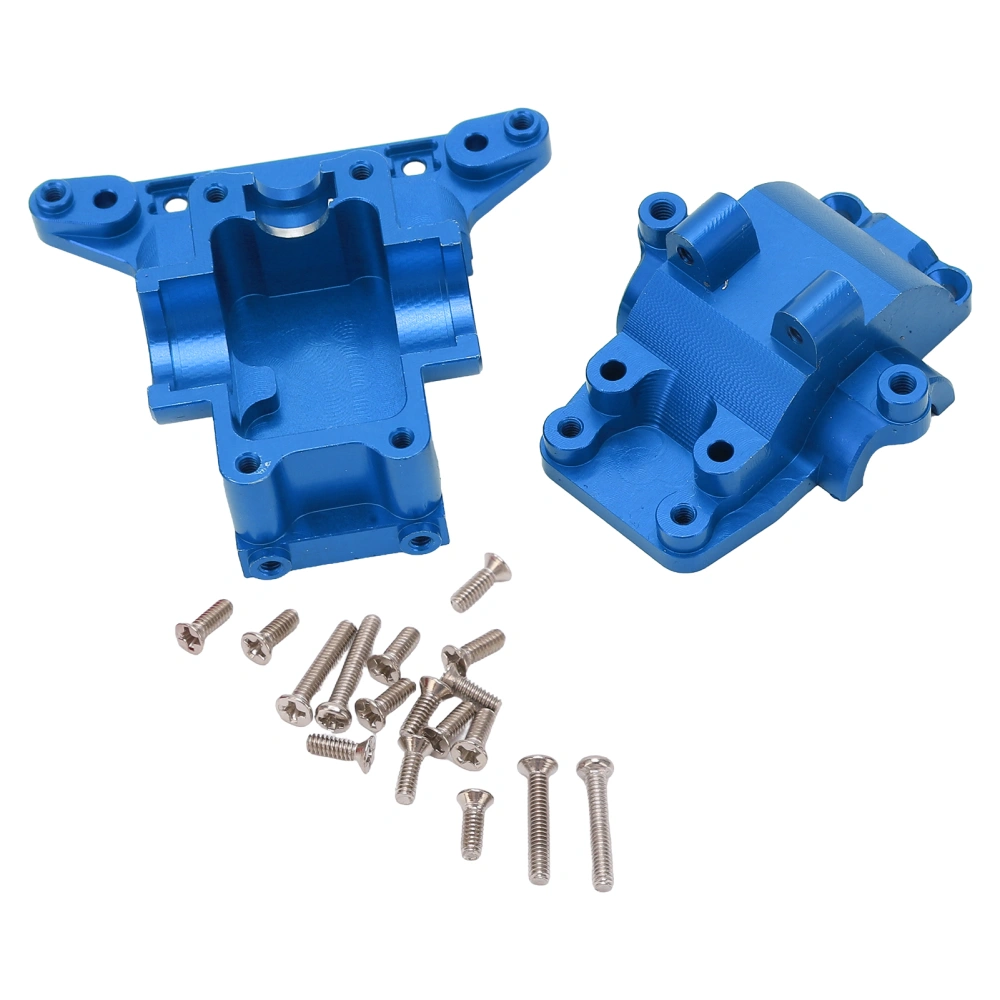 Front Rear Gearbox Housing Universal Aluminum Alloy RC Car Gearbox Case for Traxxas LaTrax 1/18 RC Car Blue