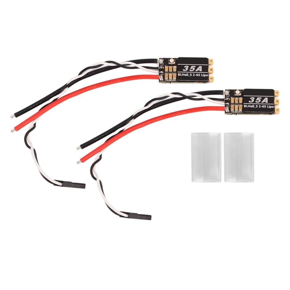 2Pcs RC Brushless ESC 35A Disturbance Resistant RC Drone ESC for FPV Across Machines 4 Axies Drone