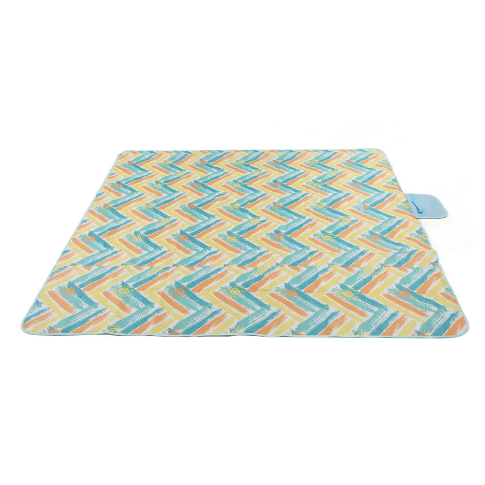 Picnic Blanket Oxford Cloth Widened Rectangle Moistureproof Foldable Picnic Mat for Camping Sunshine Holiday