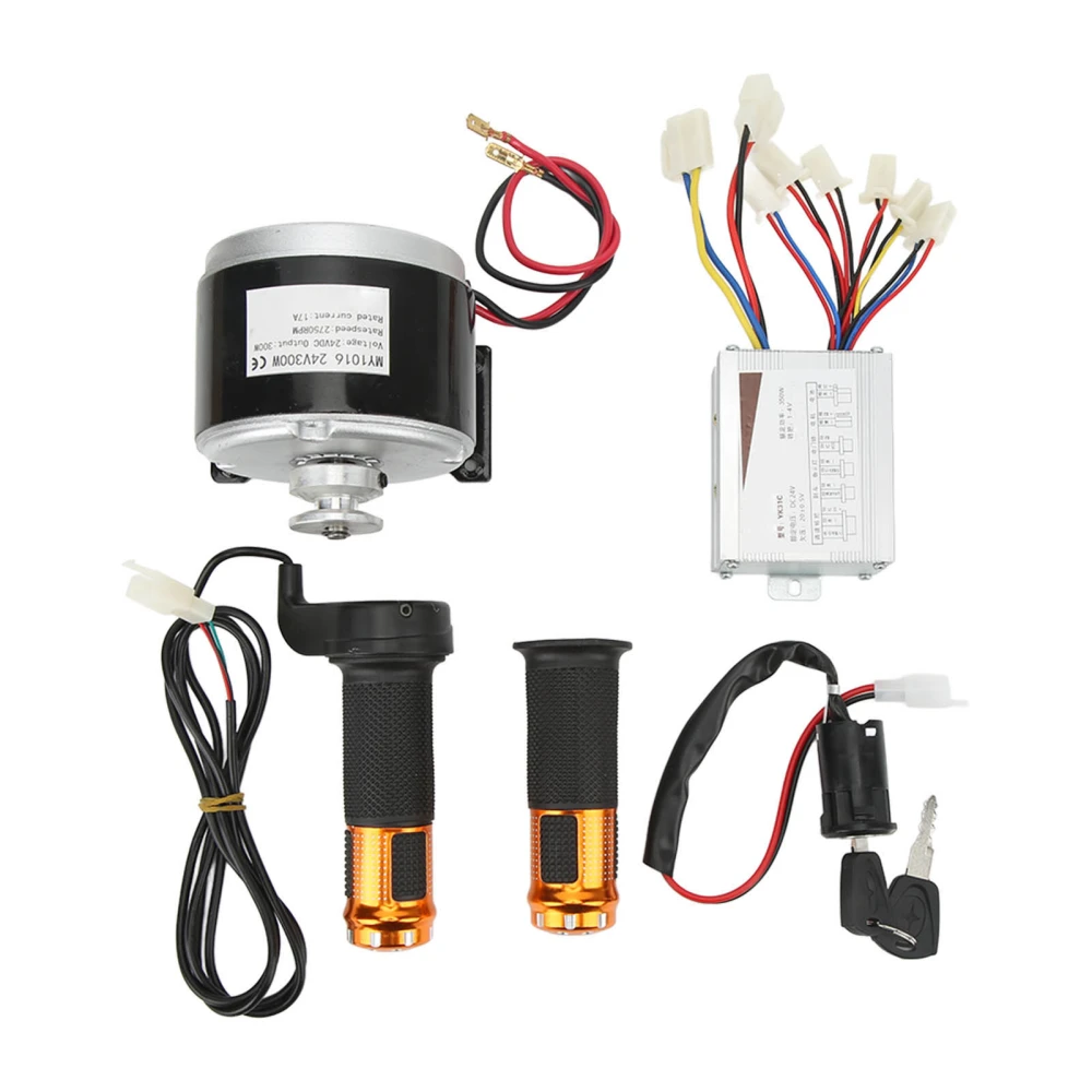 Electric Bike Motor Conversion Kit 24V 300W High Speed Motor 24V 350W Brush Controller Electric Bike Conversion Kit