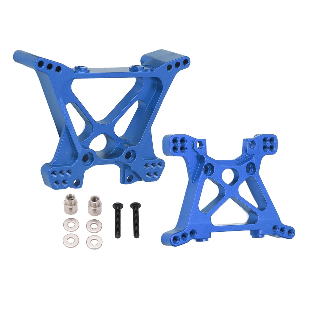 RC Shock Tower Aluminum Alloy High Strength Front Rear Shock Tower Board for TRAXXAS SLASH 1/10 Remote Control Car Blue