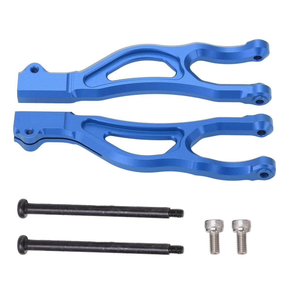 2PCS RC Swing Arms Aluminium Alloy High Temperature Resistant RC Front Upper Suspension Arm for Outcast 8S Blue