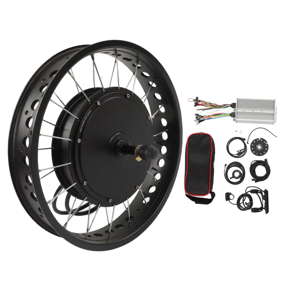 BuyWeek 20inch 72V 3000W Electric Bike Conversion Kit with Controller S900 Panel Rear Drive Hub Thumb Throttle Kit