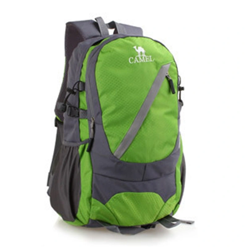 Climbing Backpack Large Capacity Waterproof Nylon Packback for Hiking Camping Cycling Green