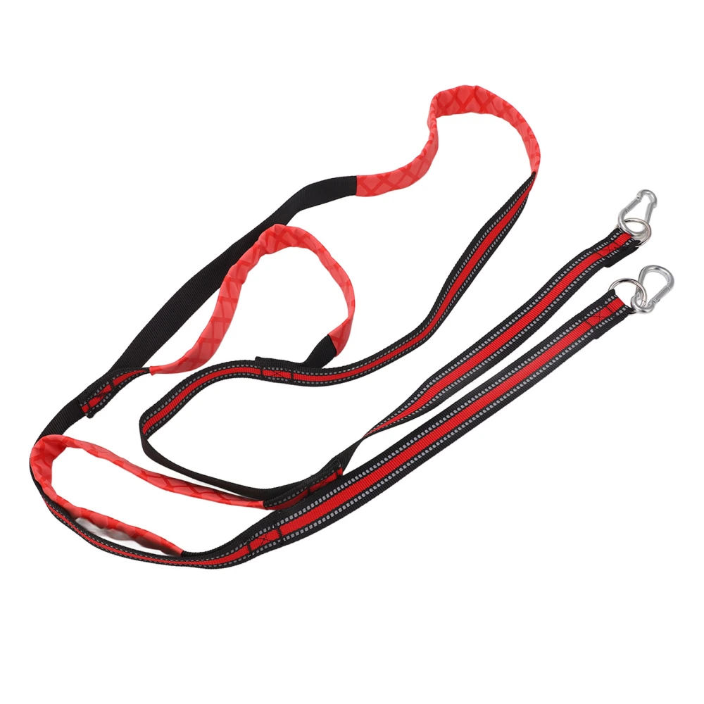 Marine Rope Ladder 3 Steps Foldable Detachable Anti Slip Nylon Red Swim Ladder for Inflatable Boat