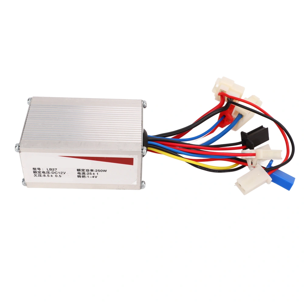 12V 250W Brushed Motor Controller Aluminum Alloy Electric Bike Controller for Electric Scooter