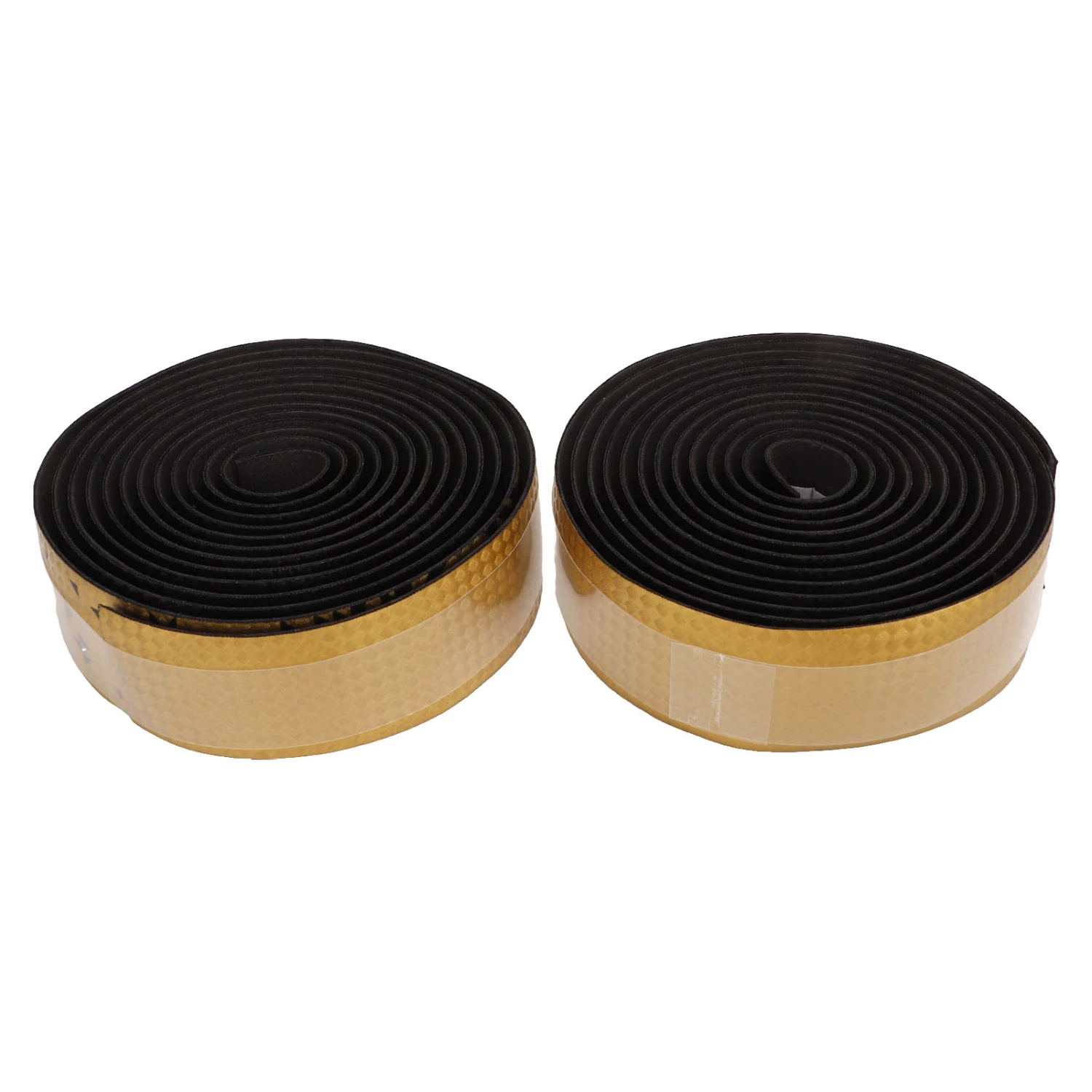 Bicycle Bar Tape Soft Bike Handlebar Carbon Fiber Pattern Shock Absorption Non Skid Strap Gradient Gold