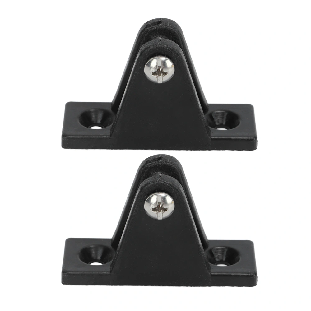 BuyWeek 2PCS Marine Boat Deck Hinge Mount Nylon Bimini Top Fitting Hardware Marine Awning Hardware Accessories