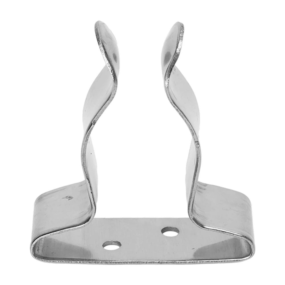 BuyWeek L Boat Hook Holder 304 Stainless Steel Wear Resistant Portable Marine Spring Clamp Hook for Boat RVs