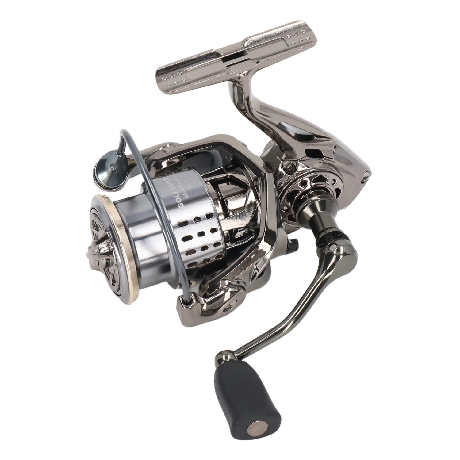 5.2:1 Fishing Reel Long Casting Metal Spinning Reels Chamfer Outlet for Sea Fishing Carp Fishing 2000S