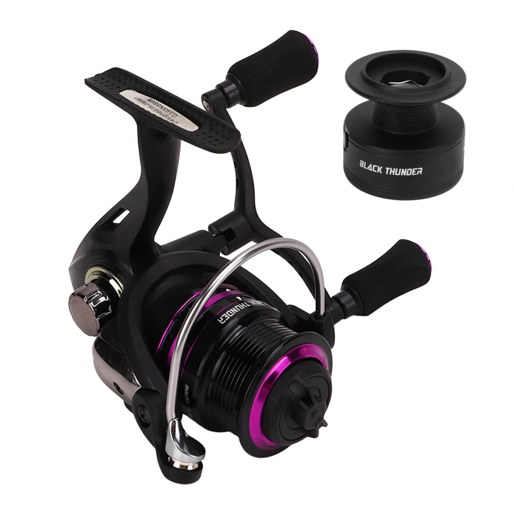 Spinning Reel Metal High Hardness Double Rocker Arm Fishing Reel with Shallow Line Cup for Ice Fishing 3000