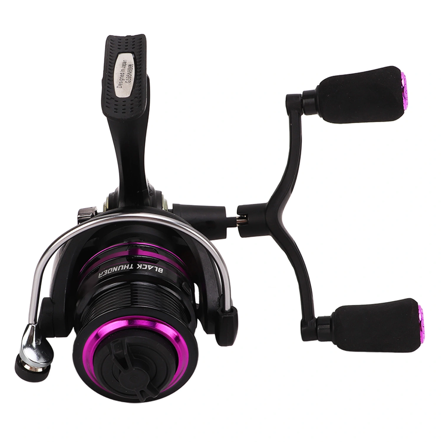 Spinning Reel Metal High Hardness Double Rocker Arm Fishing Reel with Shallow Line Cup for Ice Fishing 3000