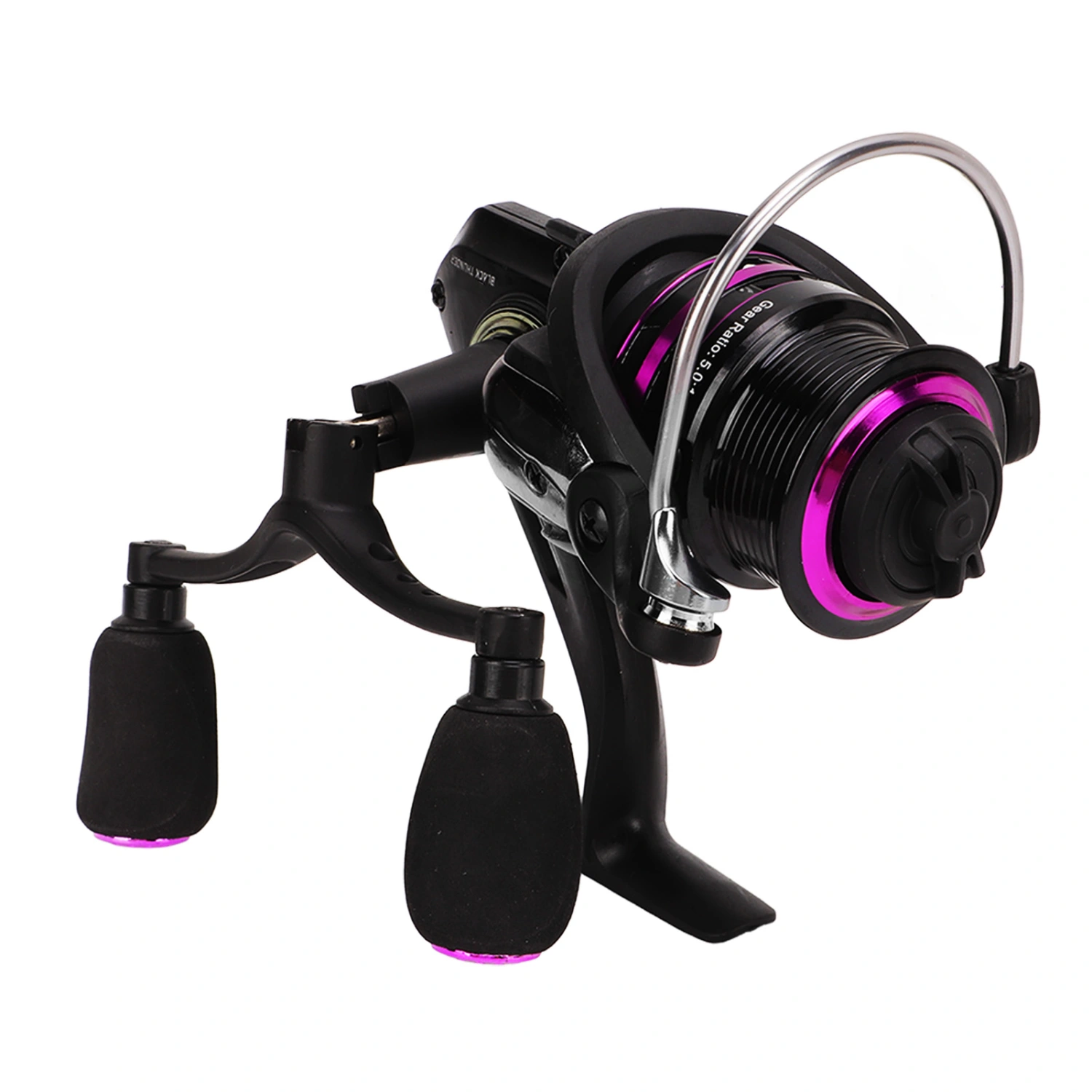 Spinning Reel Metal High Hardness Double Rocker Arm Fishing Reel with Shallow Line Cup for Ice Fishing 3000