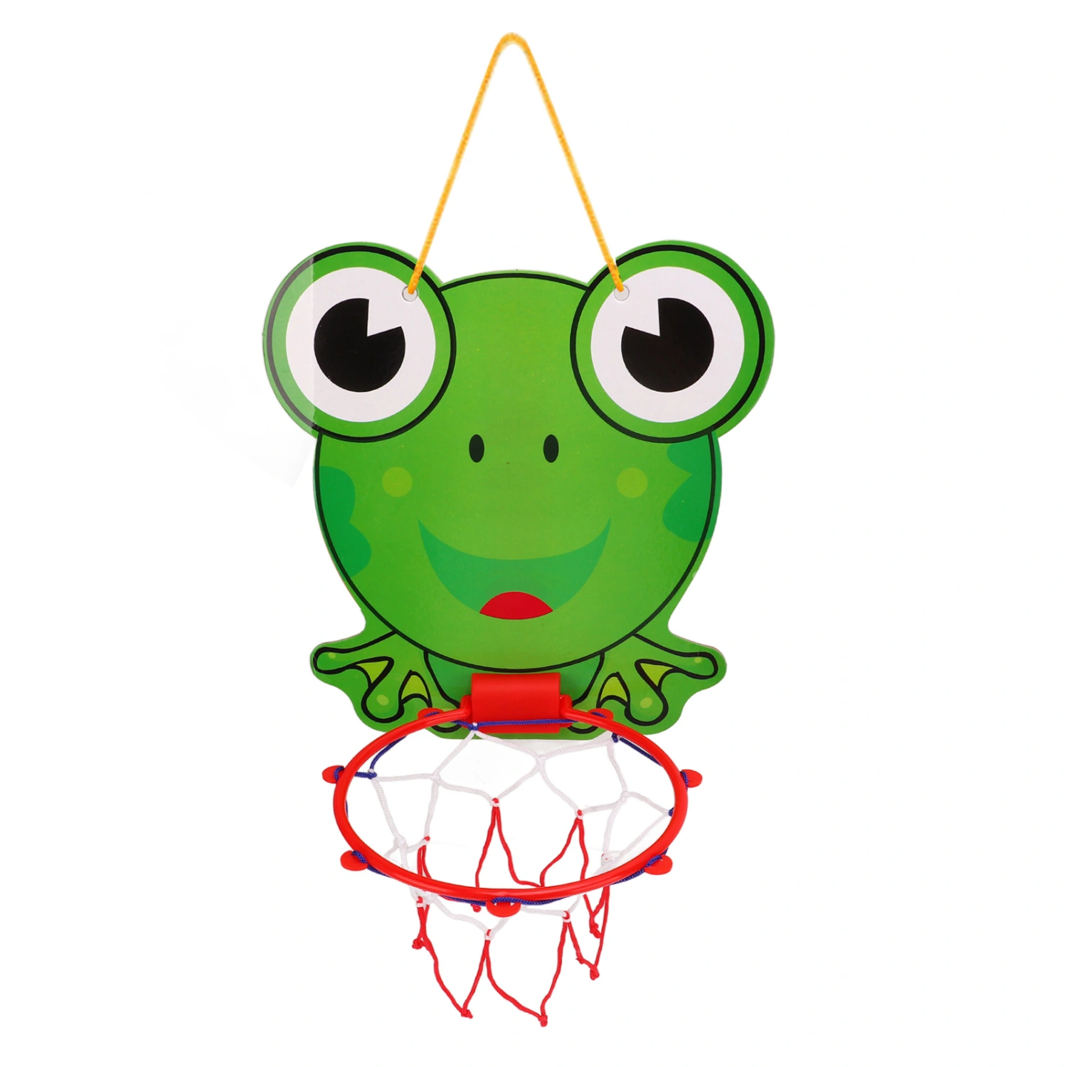 Hanging Basketball Hoop Mini Plastic with Basketball Net Ball for Indoor Outdoor Toy Sports Game Frog