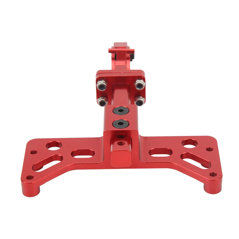 RC Trailer Hook Aluminium Alloy Adjustable Lightweight Trailer Hitch Bracket for SCX6 1/6 Red