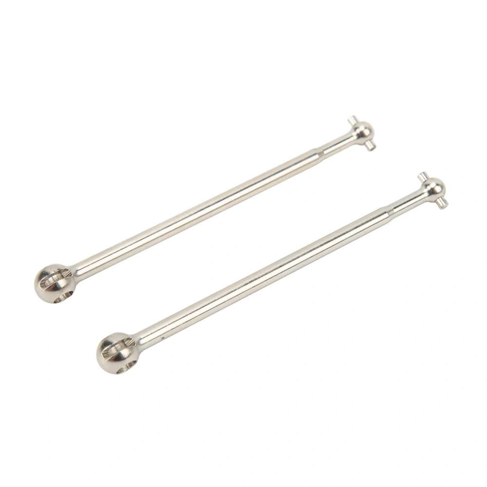 2Pcs Front Rear CVD Driveshaft Efficient Power Transmission System RC Steel Drive Shaft for 1/7 RC Car Silver