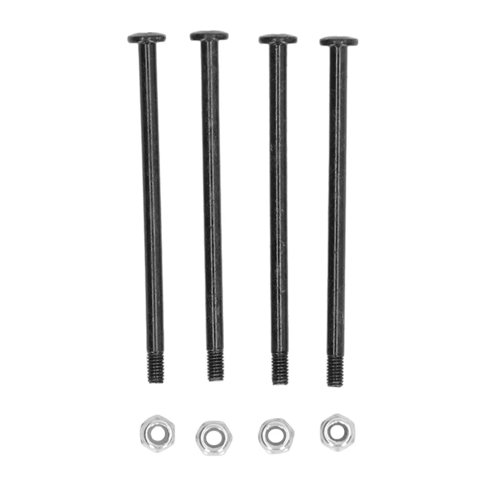 4Pcs RC Car Screws Kit Steel Black Silver Nuts Remote Control Car Accessories for WLtoys 144010