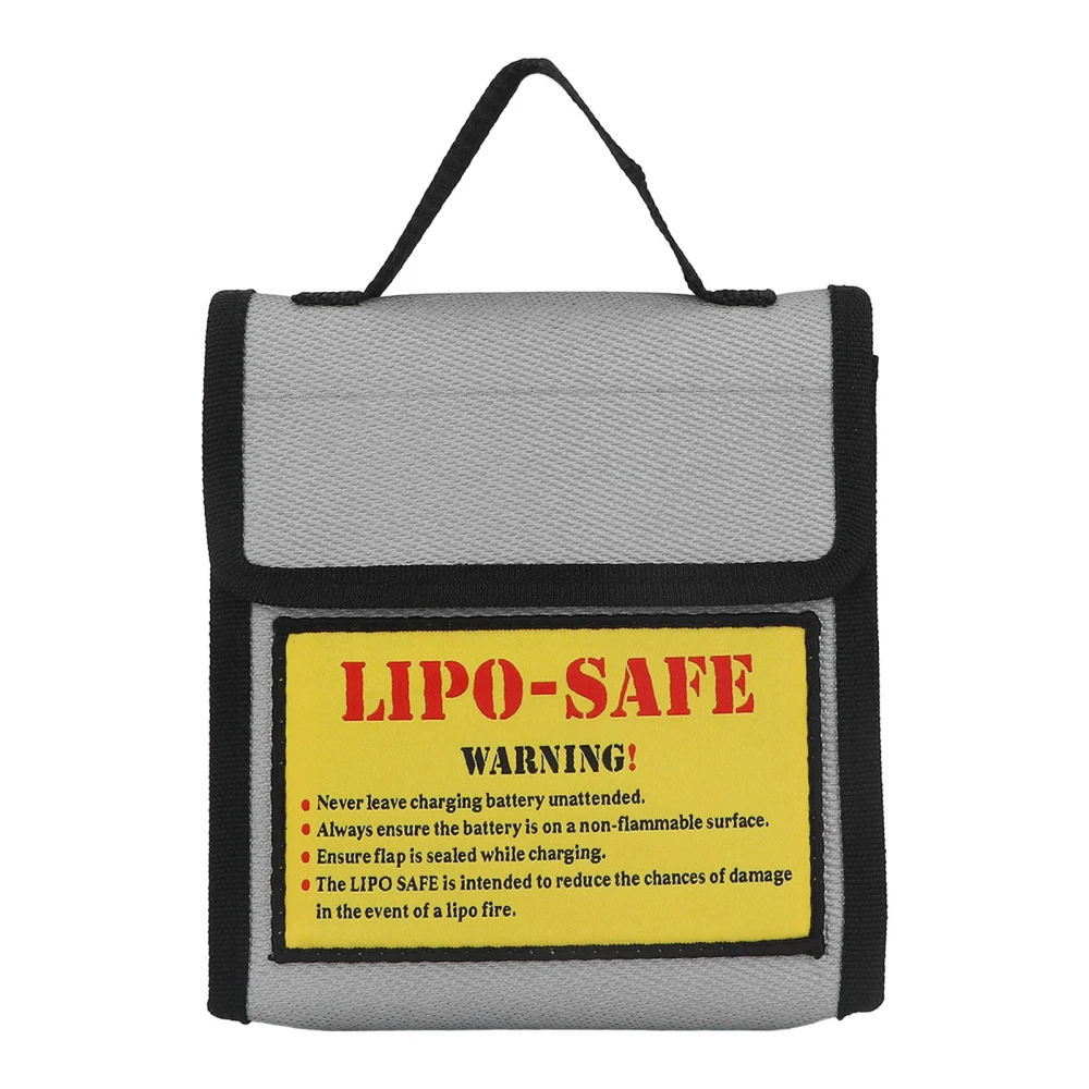 Lipo Battery Safety Bag Grey Fireproof Explosion Proof Battery Guard Sack for Home