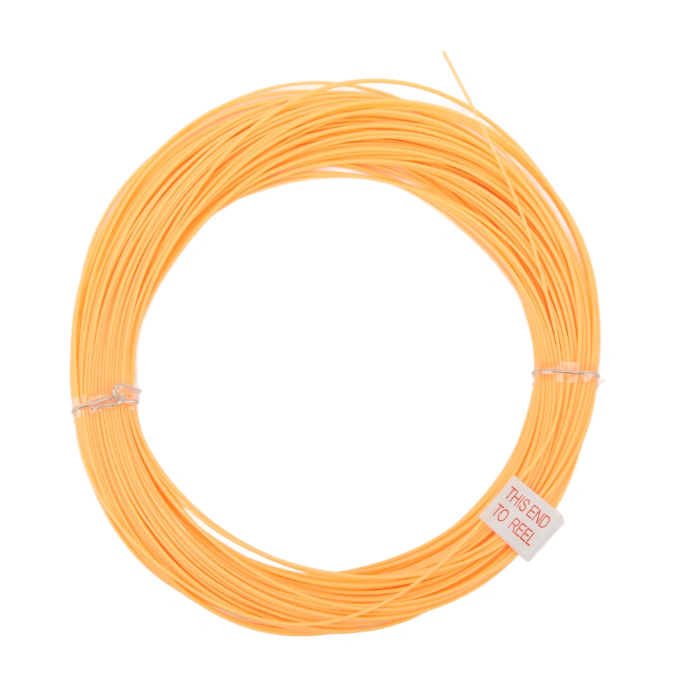 100FT Fly Fishing Line Orange Orange Wear Resistant PVC Nylon Weight Forward Floating Line Fly Lines for Fly Fishing