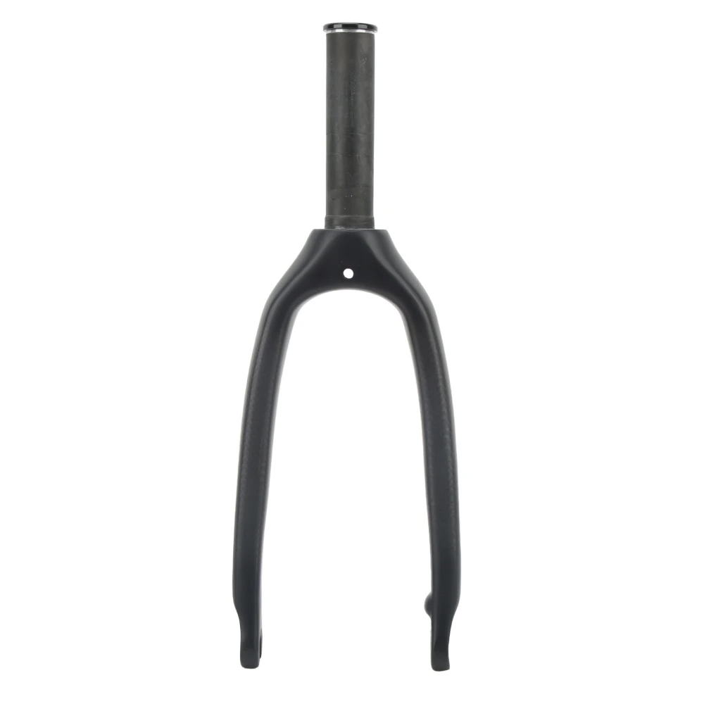 16 Inch Carbon Fiber Fork 3K Matte 4.37in Top Tube Bike Front Fork for 28.6mm Straight Tube Folding Bike