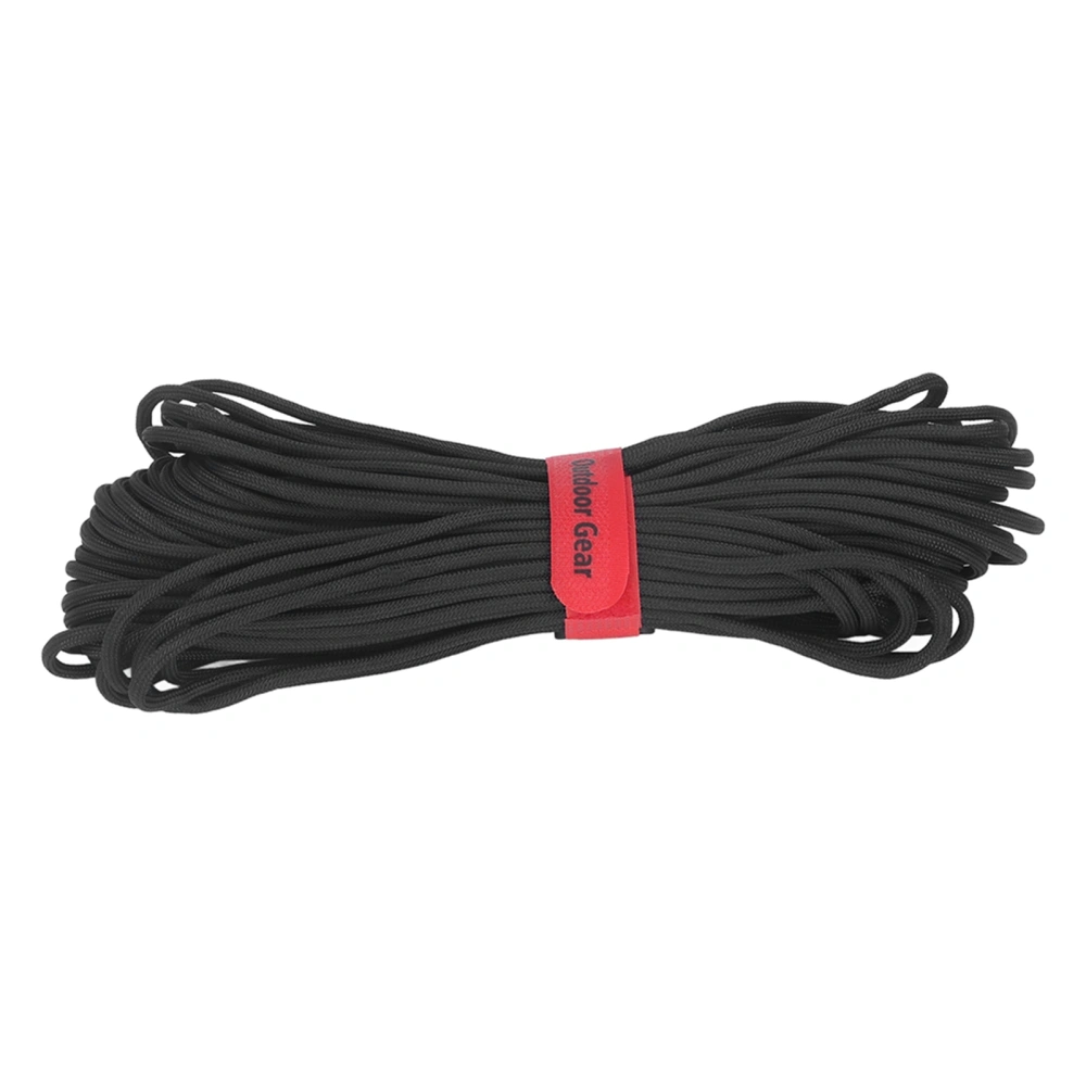 11 Strand Core Parachute Cord Paracord Outdoor Camping Rope For Climbing Hiking Survival Equipment Black