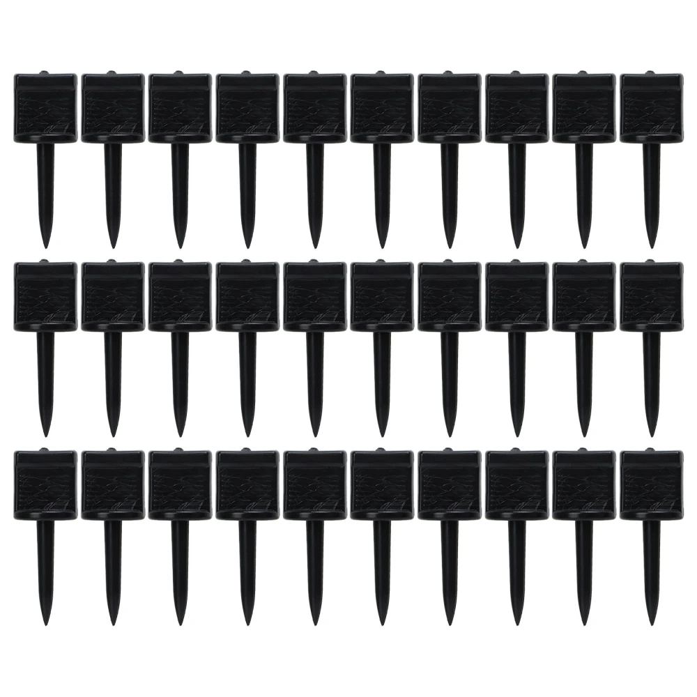 30pcs Archery Target Nails Nylon Lengthening Reusable Target Paper Pins for Shooting Black