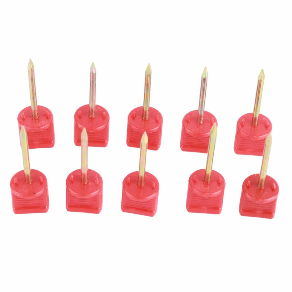 10pcs Archery Target Pins Manganese Steel Alloy 5/16in Screw Thread Hunting Accessories for Fix Target Paper