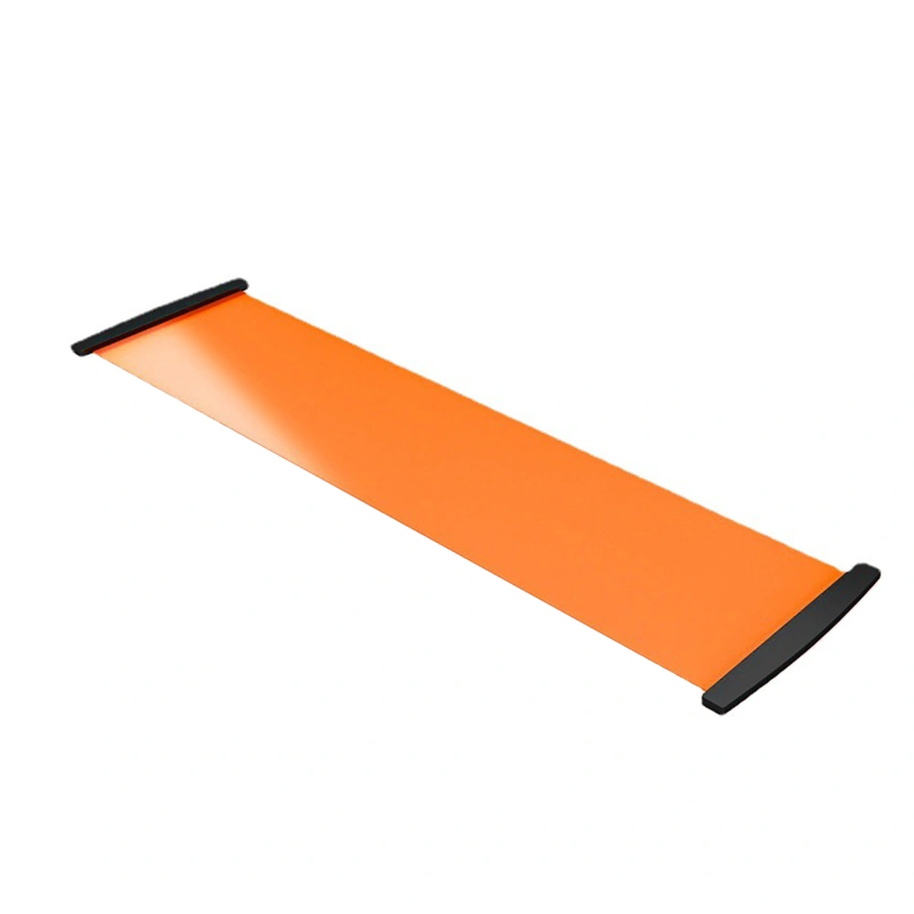 Slide Board Non Slip Sliding Mat Thickened Balance Exercise Training Fitness Equipment for Home Shoe Covers and Tutorial 180x50cm Orange