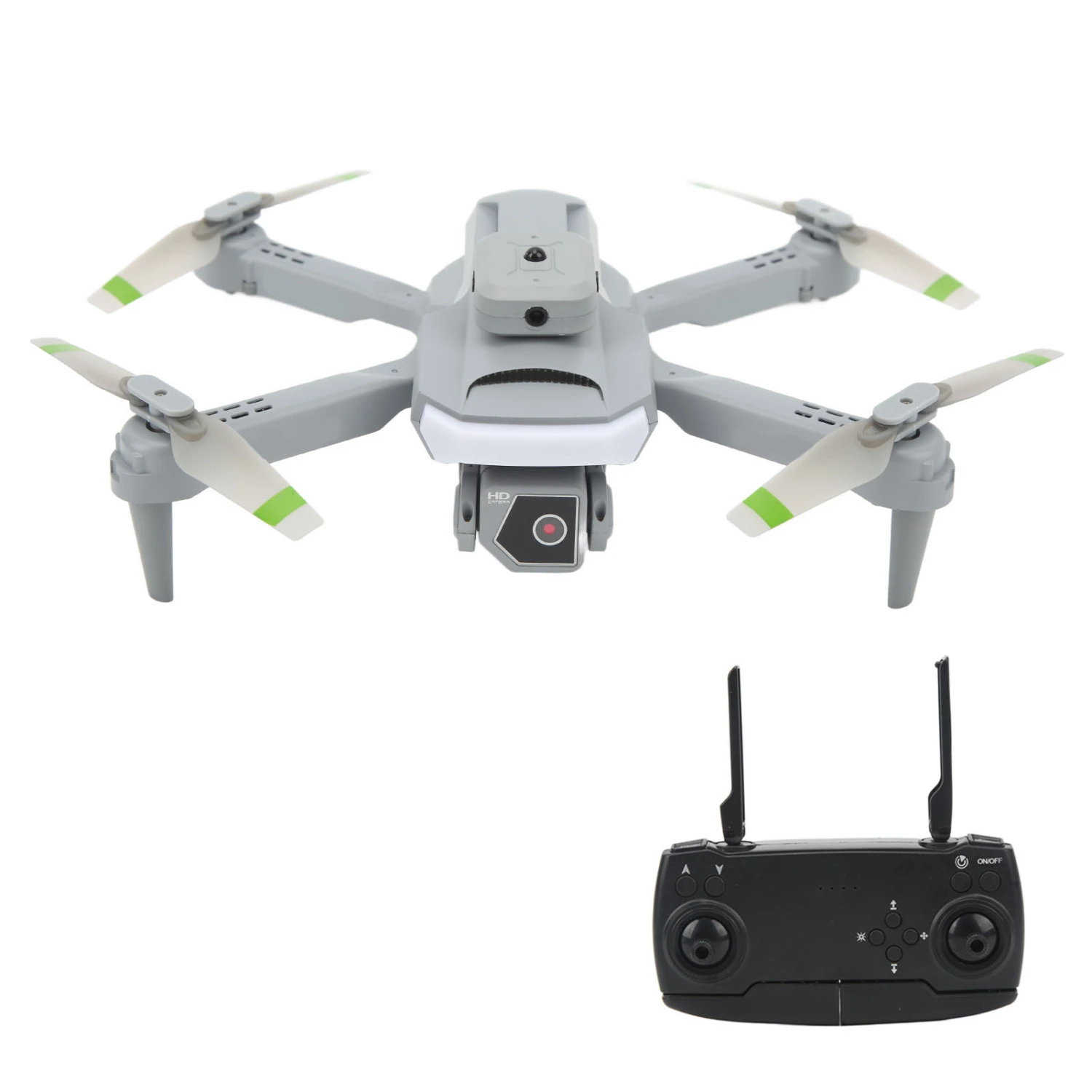 BuyWeek XT5 Drone 4K HD Dual Camera Aerial Photography Drone 4 Sides Obstacle Avoidance RC Quadcopter with Optical Flow Position Grey Dual Battery