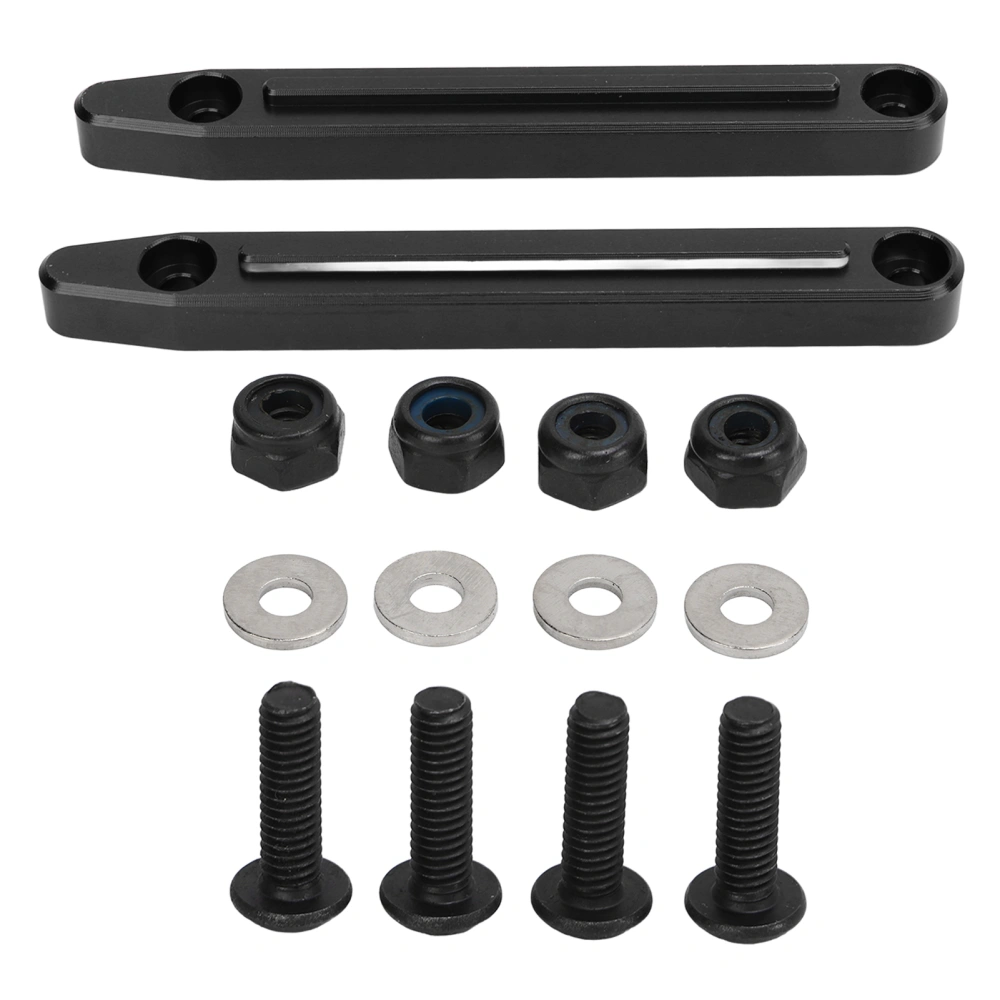 RC Roof Rails Aluminum Alloy Lightweight Upgrade Part Replacement Roof Rail for ARRMA 1/7 Black