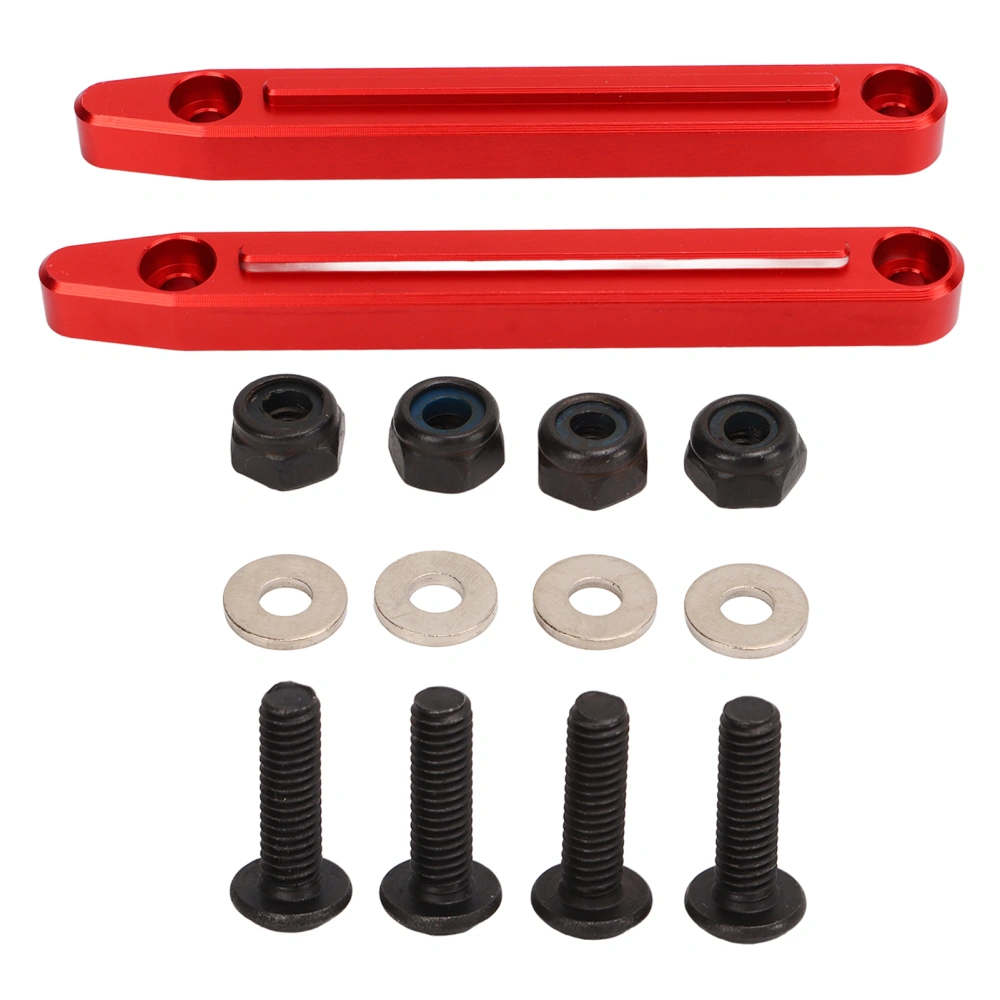 RC Roof Rails Aluminum Alloy Lightweight Upgrade Part Replacement Roof Rail for ARRMA 1/7 Red