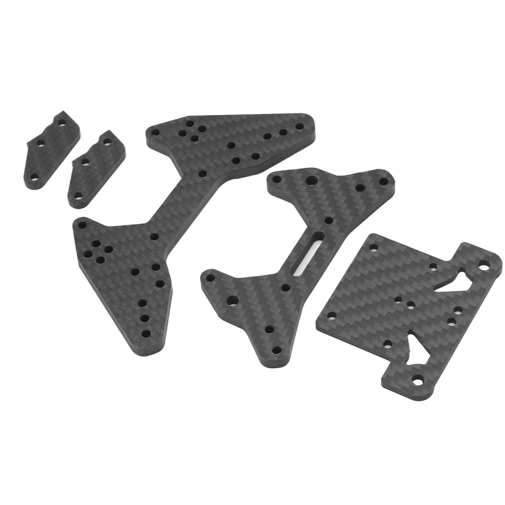 RC Shock Tower Tie Rod Plate Black Carbon Fibre Lightweight Front Rear Shock Tower for ARRMA 1/7 for Infraction