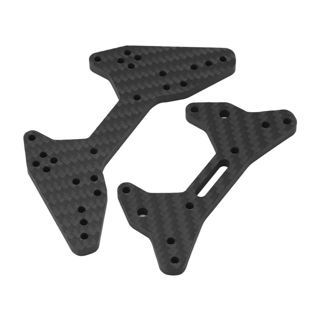 Front Rear Shock Tower Black Carbon Fiber Cool Exquisite Shock Tower Plate for ARRMA 1/7 RC Car 5mm Thickness