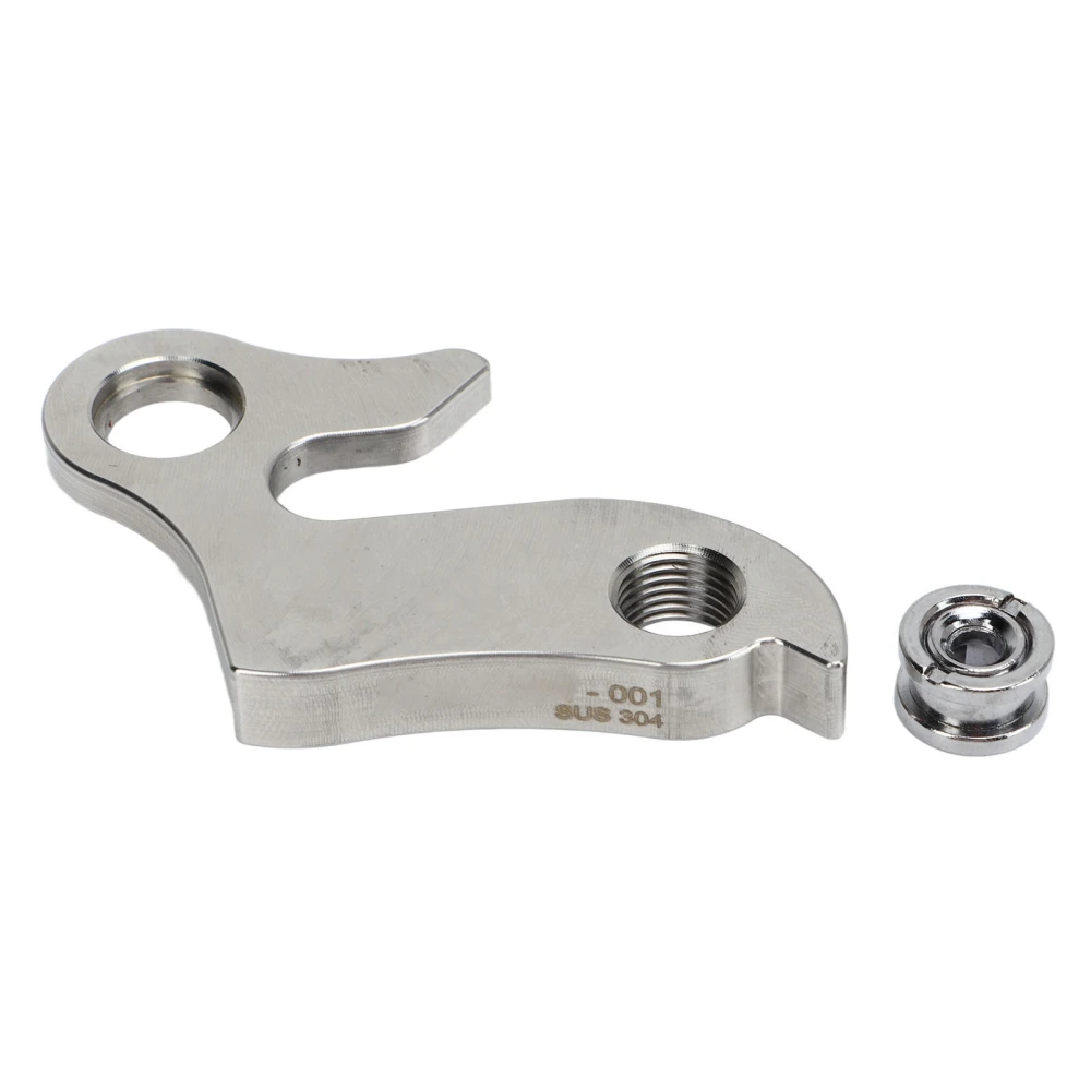 Bike Tail Hook with Screw Stainless Steel Bike Rear Derailleur Hanger for Mountain Road Bikes