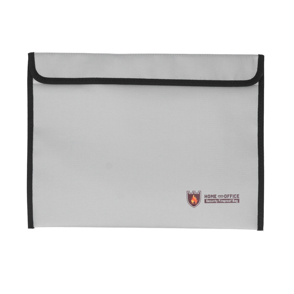 Fireproof File Bag Waterproof Heat Resistance Folder Bag for Drone Battery Mobile Power Card Grey