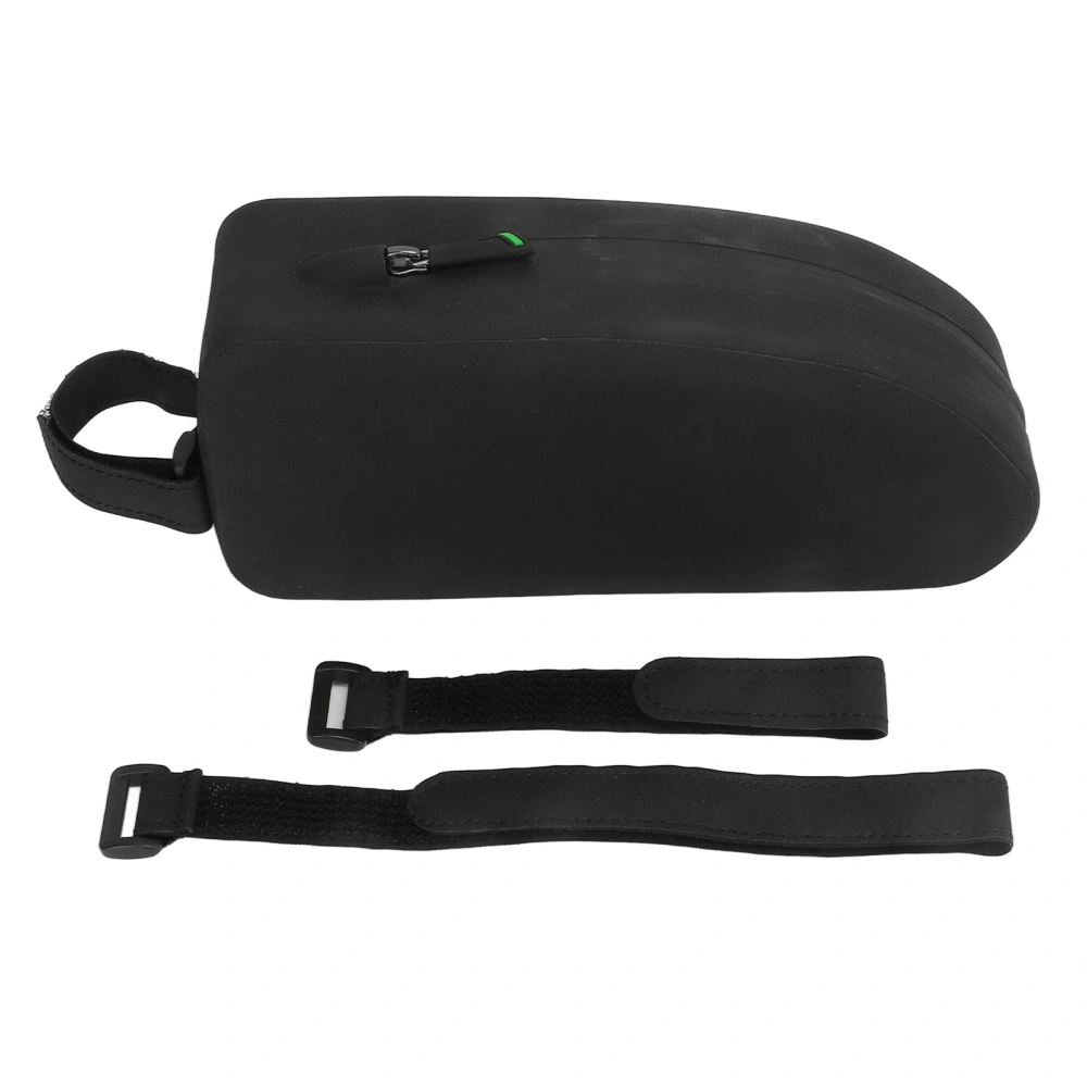 Bike Top Tube Bag Black Large Waterproof Portable Bike Handlebar Bag Bike Front Frame Bag for Mountain Bike Road Bike