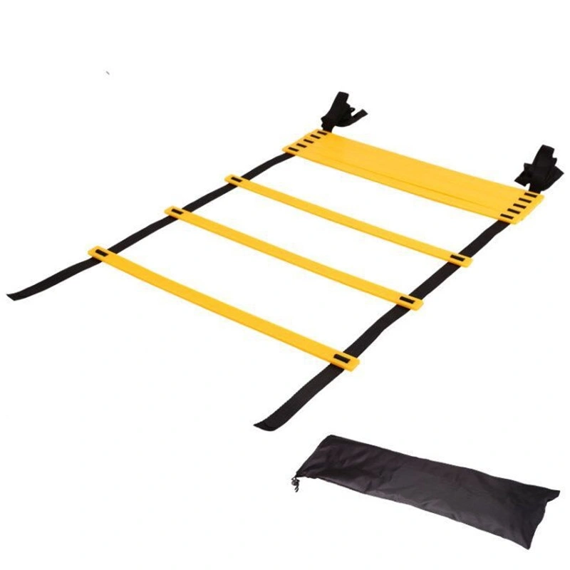 Training Ladder Nylon Rope PP Rope Adjustable Spacing Speed Footwork Practice Equipment 4m / 13.12ft 8 Rung