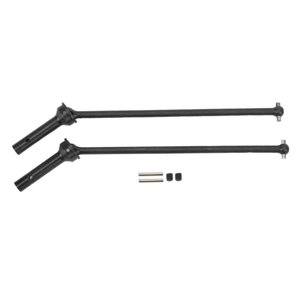 2PCS 185mm RC CVD Driveshaft Steel RC Front and Rear CVD Drive Shafts RC Parts for ARRMA 1/7 1/8 RC Car Black