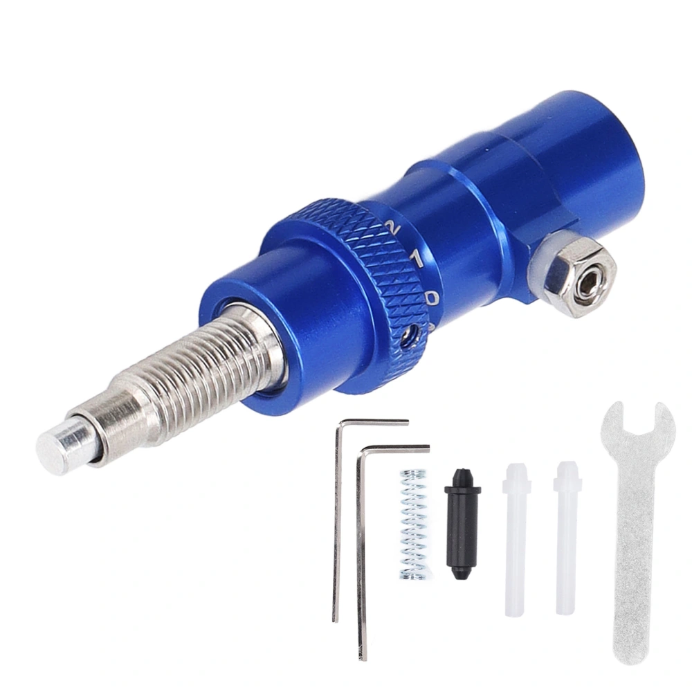 Archery Side Cushion Aluminum Alloy Built in Spring Piston Archery Cushion Plunger for Recurve Bow Accessories Blue