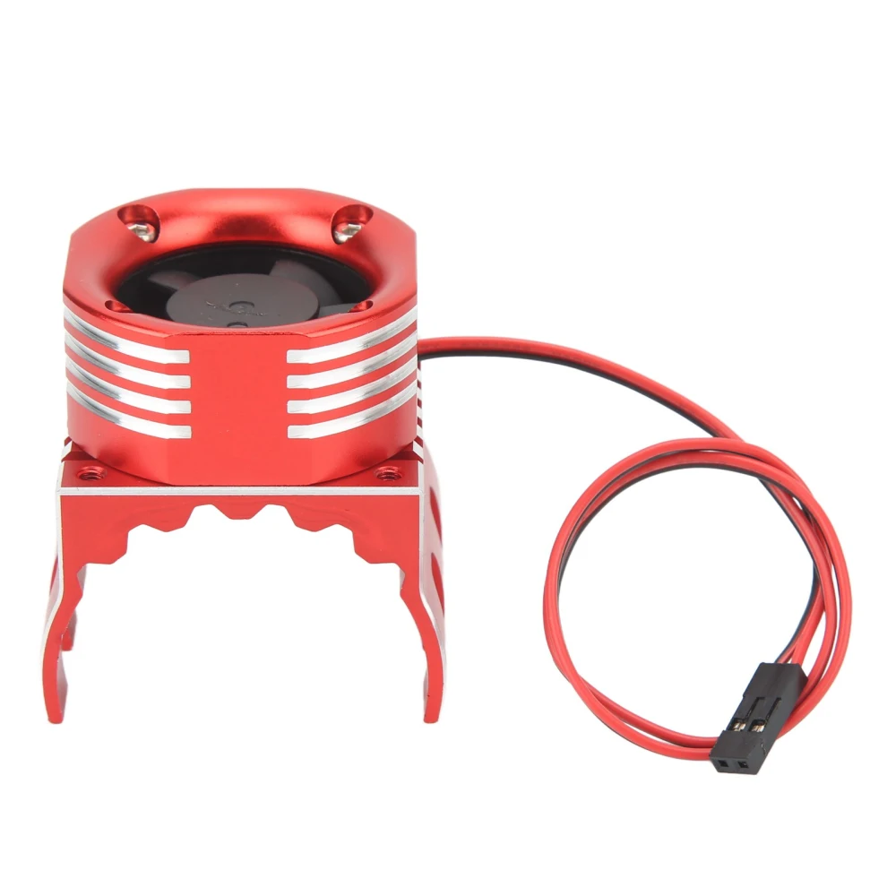 ESC Motor with Light Cooling Strong Wind High Speed Aluminum Alloy Plastic RC Cooling Light Fan 42mm for 1515 for K80 Red