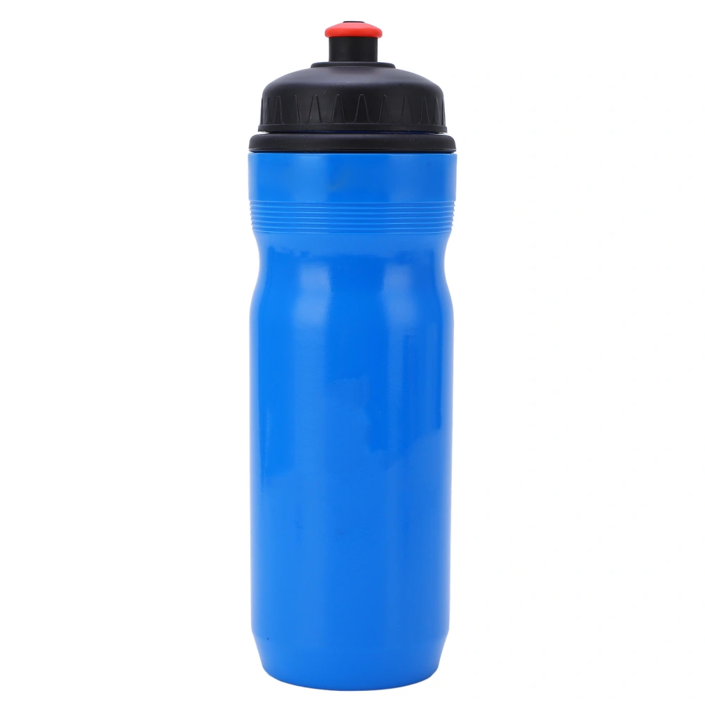 Water Bottle LDPE Portable Mouth Piece Design Sports Kettle for Riding Outdoor Fitness Blue 700ML